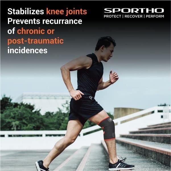 Nivia Nivia Knee Support for men and women|Knee Brace|Knee Guard |Knee Cap|Knee Wrap|Knee pain relief |Knee Belt|Running|cycling, Gym For Comfort & Adjustable with Velcro, Made of Neoprene Free Size(Black)