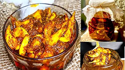 Hit Bite Hit Bite Homemade Garlic Pickle Fresh Lashun Ka achar - Tasty Tangy and Spicy Lassan Achar 250gm