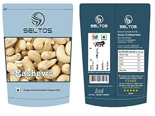 SELTOS SELTOS Almond Cashew Pistachio Dry Fruit Combo, Natural Premium Almonds/Badam, Cashew/Kaju & Pistachio/Pista Combo Pack (Pack of 3) (500 GM Each).