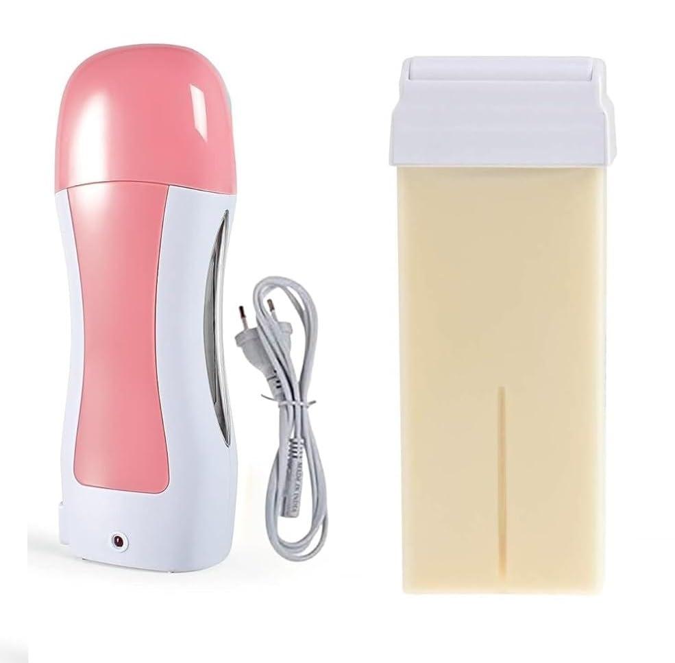 koccido Wax Heater Machine Roll on Wax Hair Removal Wax Kit Wax Heater machine Wax Refill Waxing kit for Women Wax (Pack of 2) (wax Roller Heater) (Wax Heater Roller Waxing Kit)