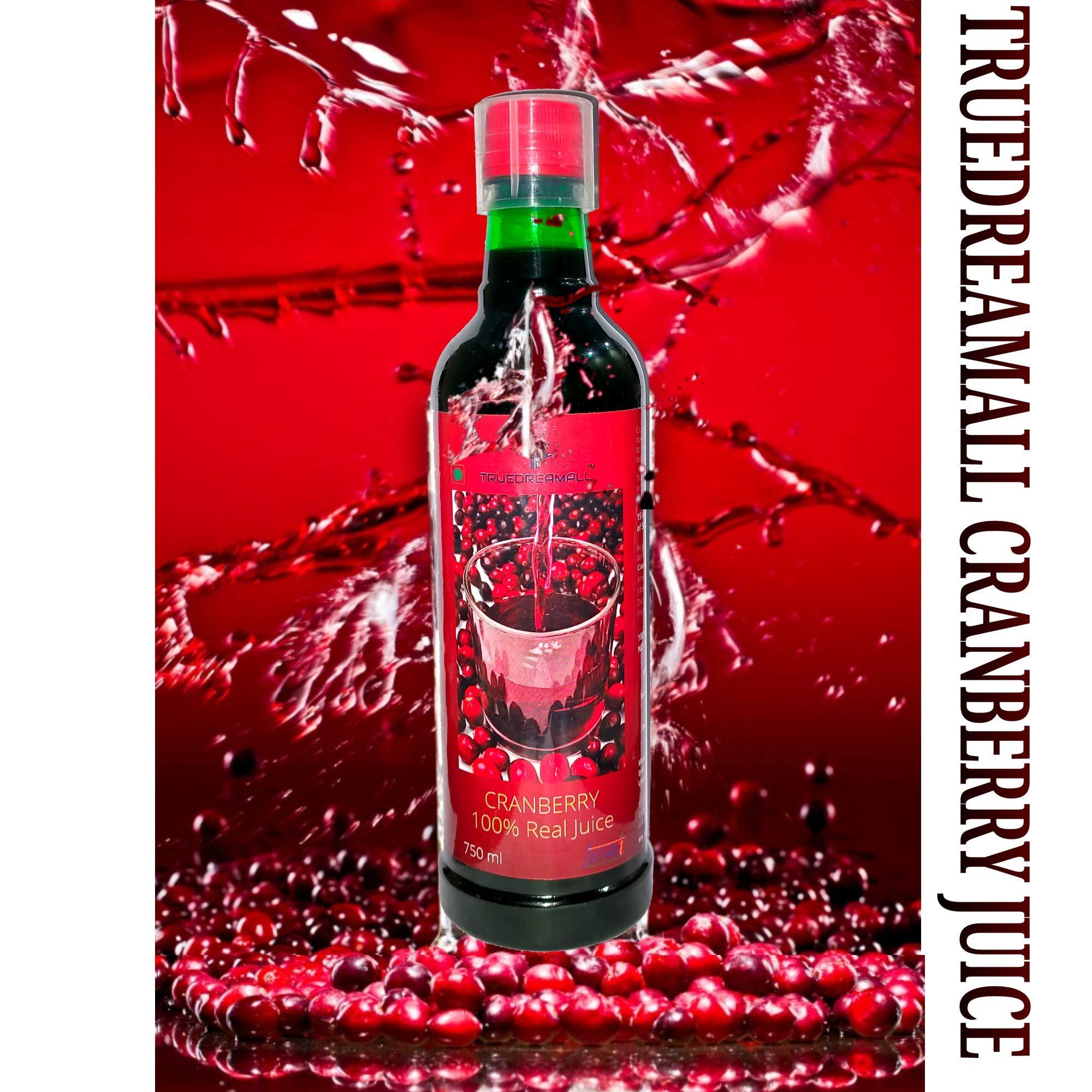 TRUEDREAMALL TRUEDREAMALL CRANBERRY - Pure Quality, Unsweetened, Pure & Organic (750 ml Concentrated)