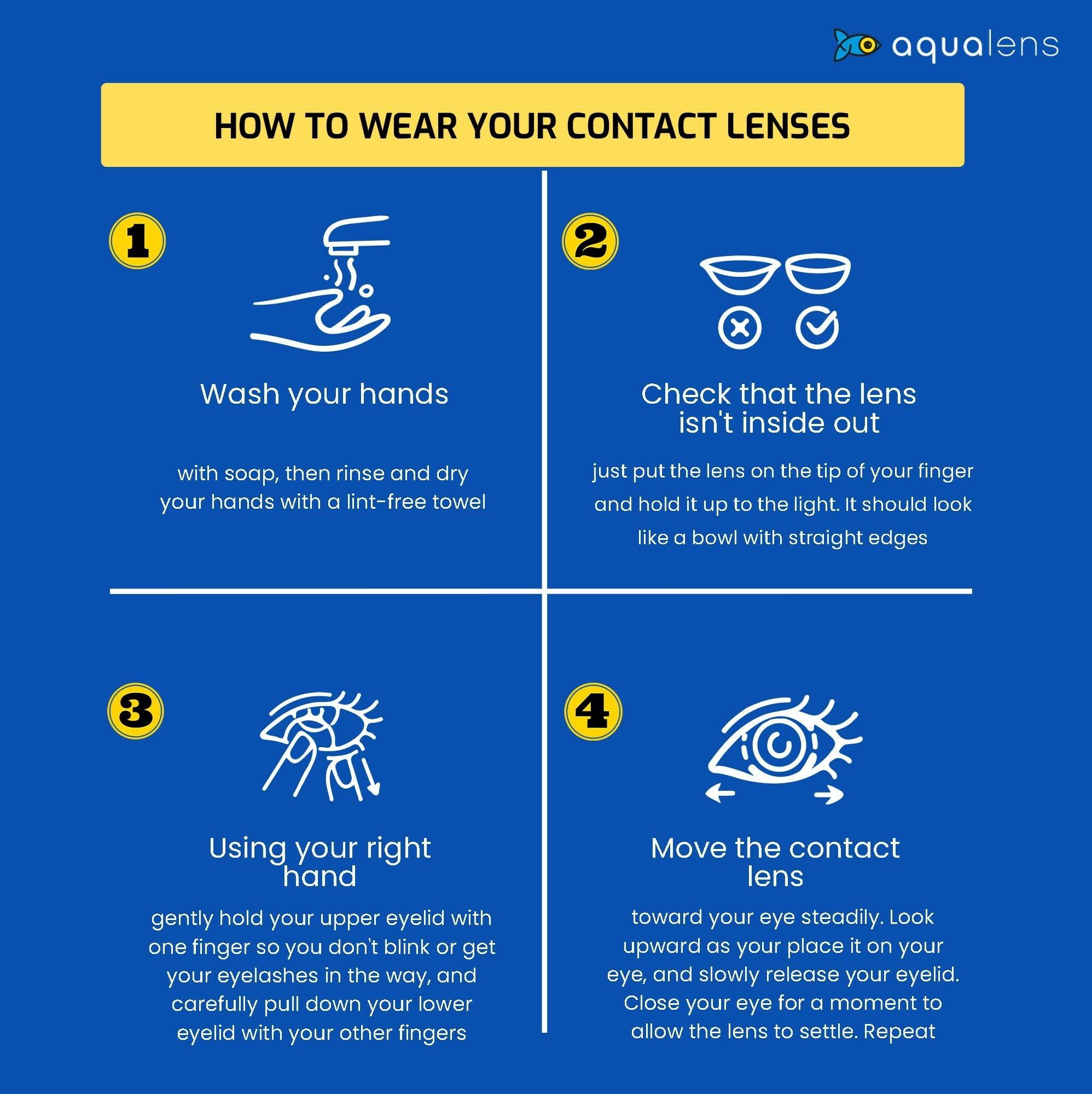 AQUALENS CONTACT LENSES Aquacolor Daily Disposable Colored Lenses with 0 Power - Happy Honey - (10 Lens/Box)