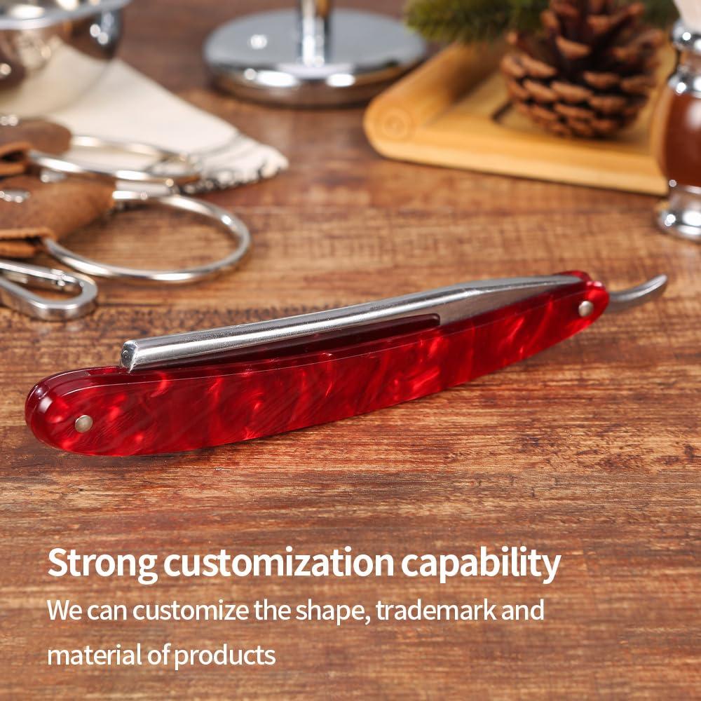 Gold Dollar GOLD DOLLAR Straight Edge Razor Men Without Stabilizer Barber Straight Razor With Acrylic Handle Shaving Safety Razor