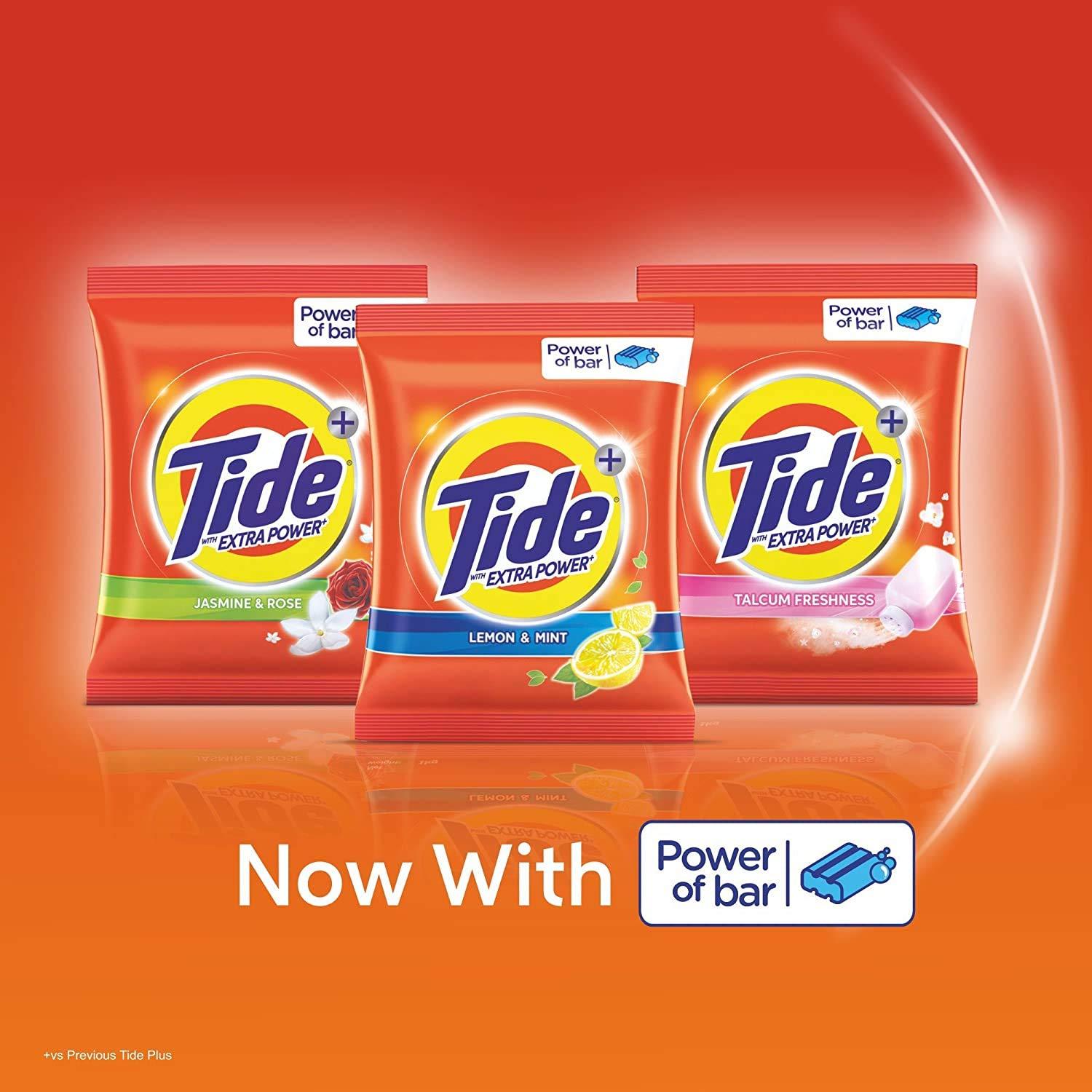 Tide Tide Plus Extra Power Detergent Washing Powder - 6 kg + 2 kg Free = 8kg (Lemon and Mint)