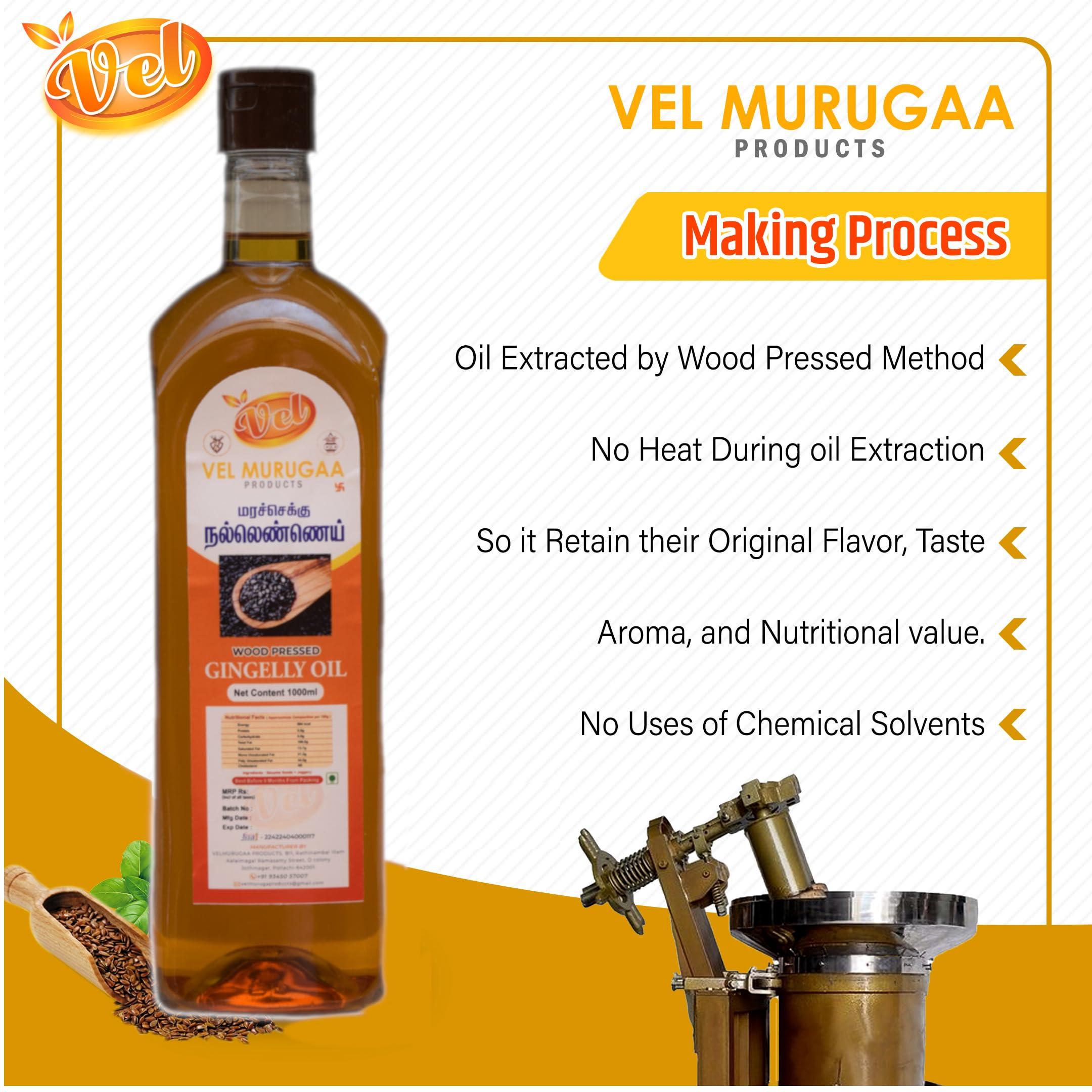 Generic Vel Wood Pressed sesame oil 1 ltr