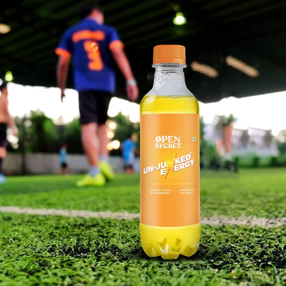 Open Secret Open Secret Energy Drink - 250ml Pack of 6 | Energy Drink for Stamina, Endurance & Performance| No Preservative| Vitamin C Rich Goosemberry, Shatavri Extract (Gooseberry)