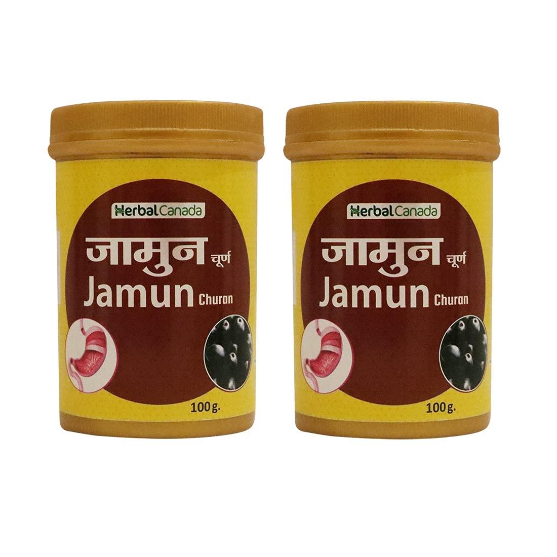 HERBAL CANADA HERBAL CANADA Jamun Powder (Churn) 100g (Pack Of 2)