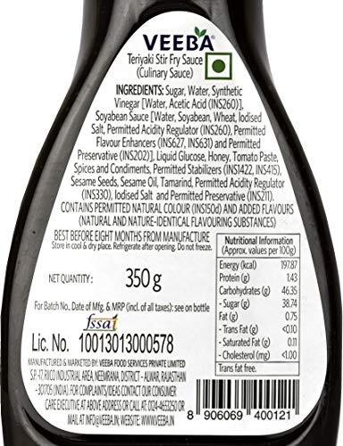 VEEBA Veeba Teriyaki Stir Fry Sauce, 350g Bottle