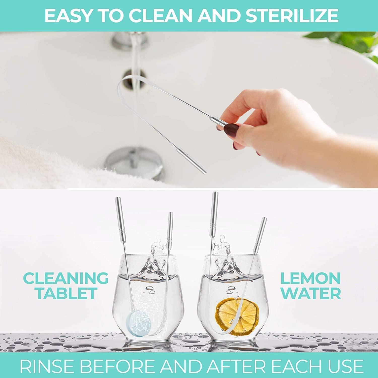 OVEERA OVEERA Steel Tongue Cleaner -Tongue scrapers for adults with Surgical Grade, Non-synthetic Grip, Tongue Cleaners (Pack Of 5)