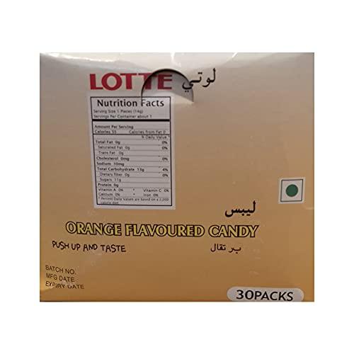 Lotte Lotte Lips, Orange Flavoured Candy, 420 g