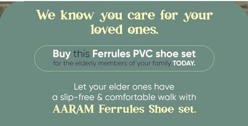 AARAM Aaram Walking Stick Rubber Shoes Ferrules 2 Pcs For 19mm or 3/4inch Pipe Improves Grip, Stability, And Durability of Walking Sticks