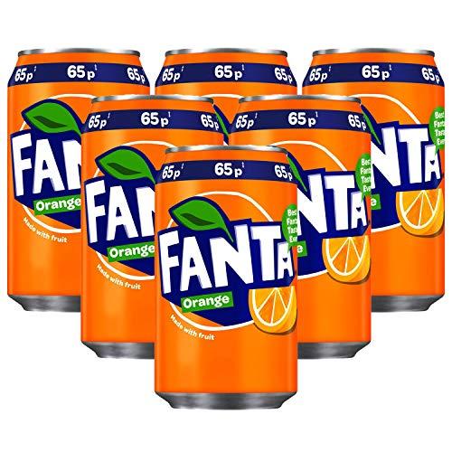 Fanta Fanta Sparkling Orange Fruit Drink, 6 x 330