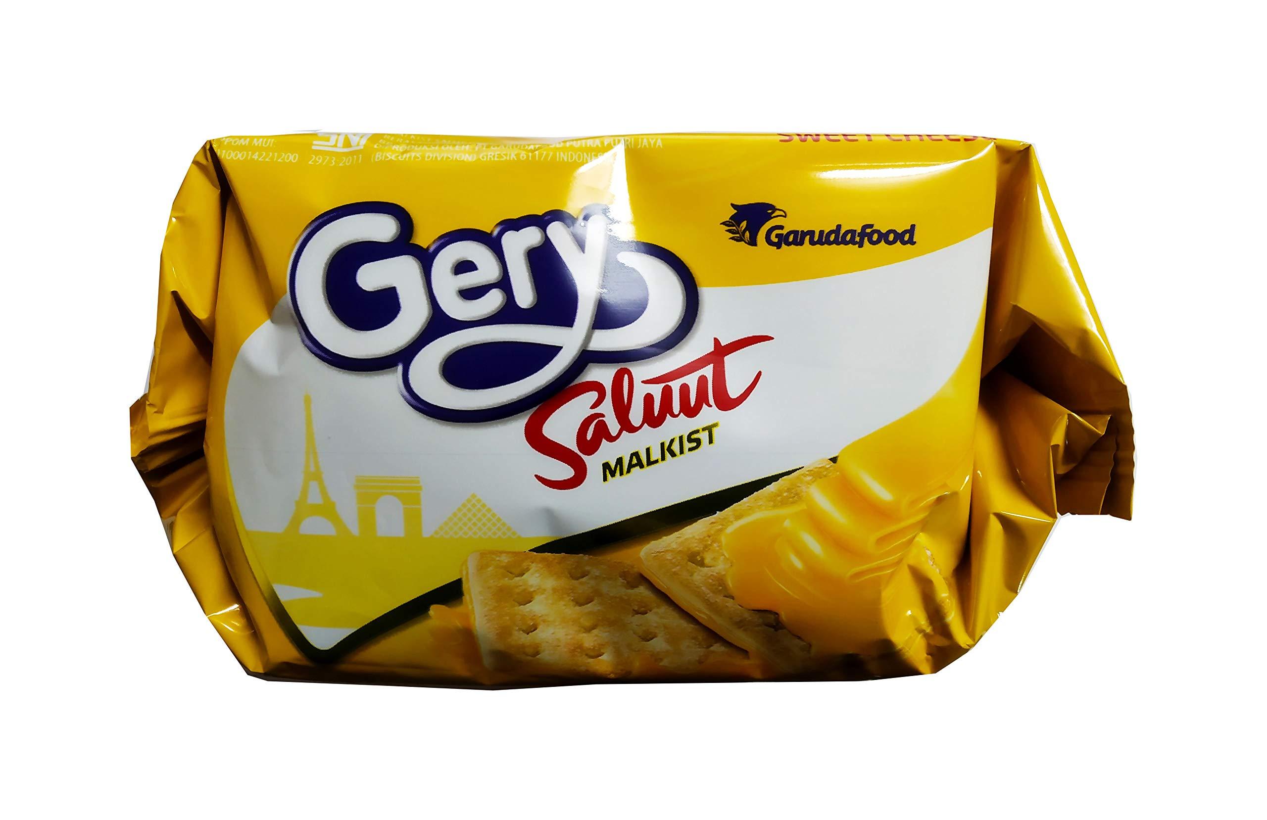 Gery Gery Saluut Malkist Sweet Cheese Cracker Biscuits (Imported),110g (Pack of 2)