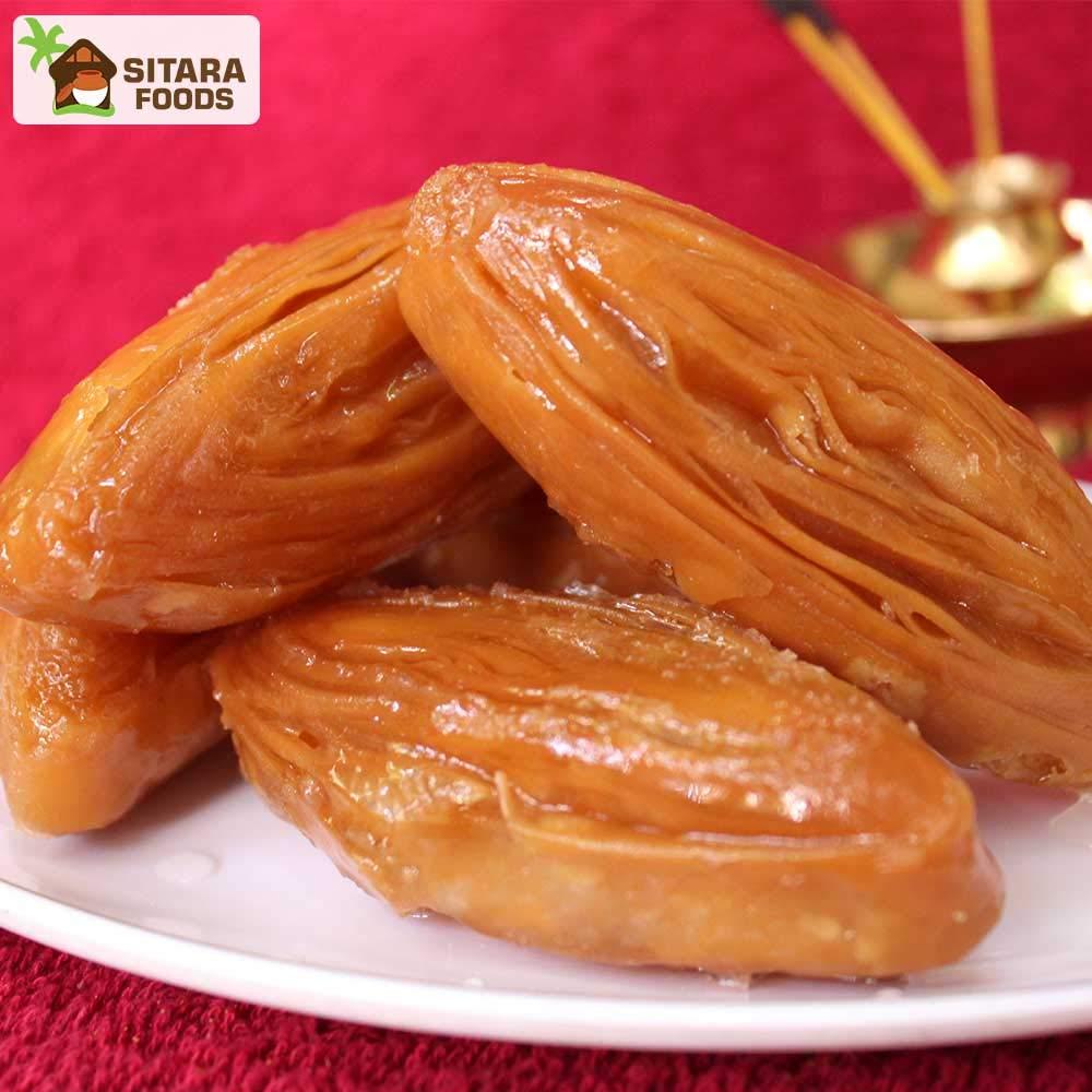 SITARA FOODS Sitara Foods-- Big Madatha Kaaja Tapeswaram (Khaja/Kaja) Homemade Andhra Style 250 Grams Pack