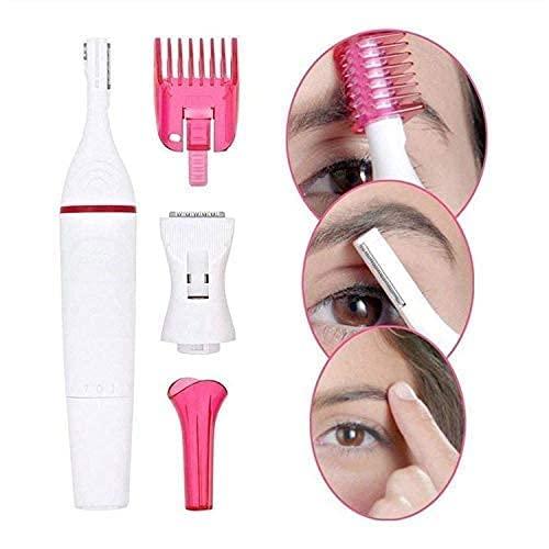 Generic Vaibhavi Sweet Eyebrows Trimmer Electric Women Hair Removal Trimmer Shaving Machine Bikini Trimmer Shaving Style Eyebrow Underarms Hair Remover 5 in 1 for Women