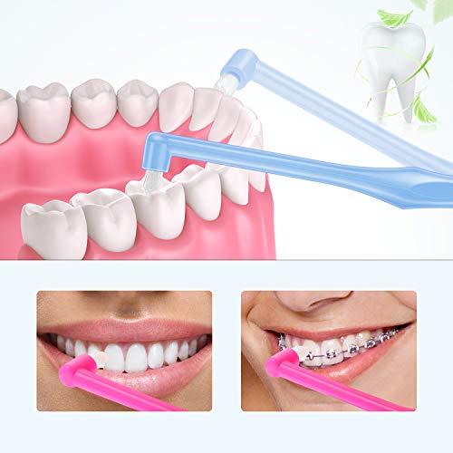 Boao 12 Pieces Tufted Toothbrush End-Tuft Tapered Trim Toothbrush Soft Trim Wisdom Toothbrush Single Compact Interdental Interspace Brush