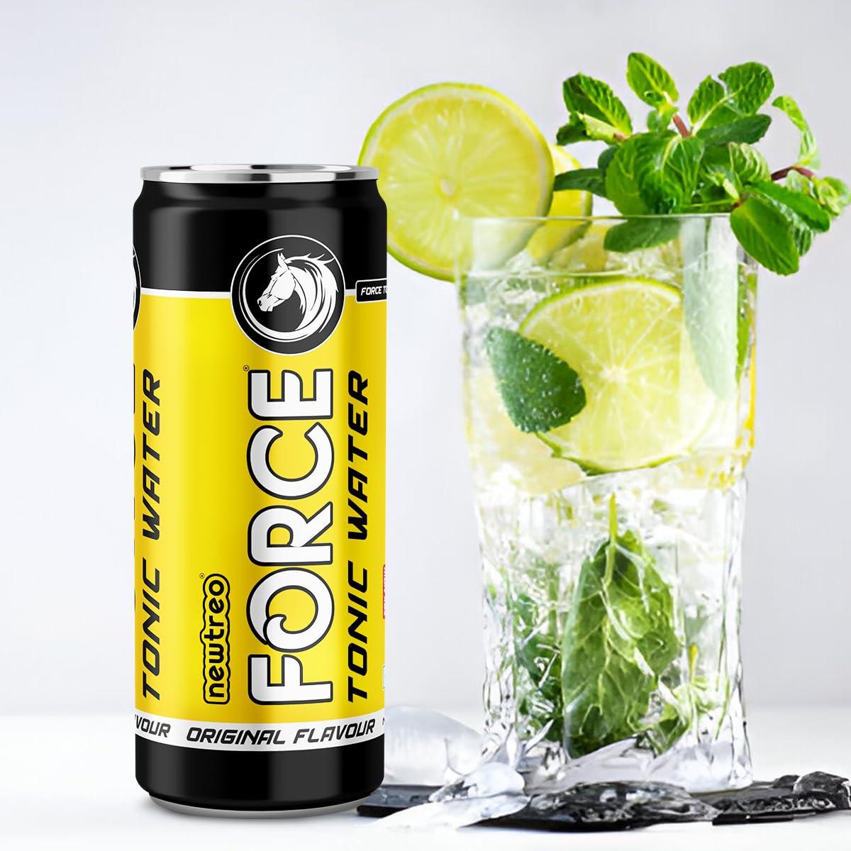 Newtreo Newtreo Tonic Water | Strong Quinine | Indian Tonic | Original Flavour | Pack of 6 x 250ml cans | 100% Recyclable cans