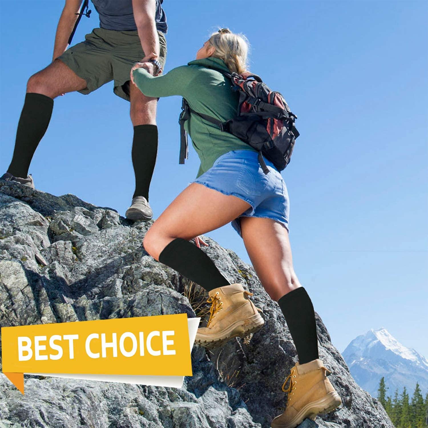 Aoliks Compression Socks for Women & Men(1/3/7/8 PACK) - Best for Running,Sport,Nurse,Travel,Cycling-20-30mmHg