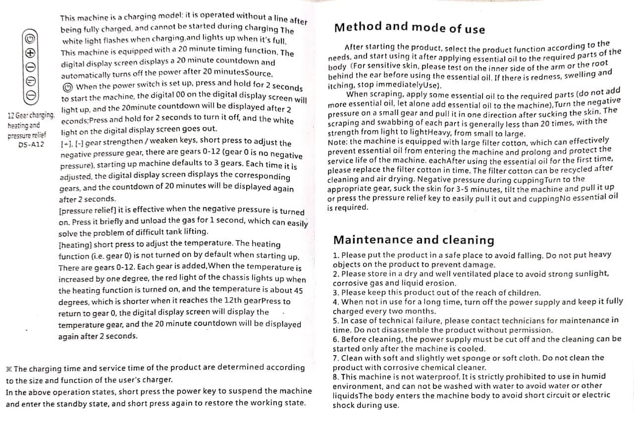 Acupressure Health Care Product Acupressure Health Care Product Intelligent Negative Pressure Cupping Massage Instrument