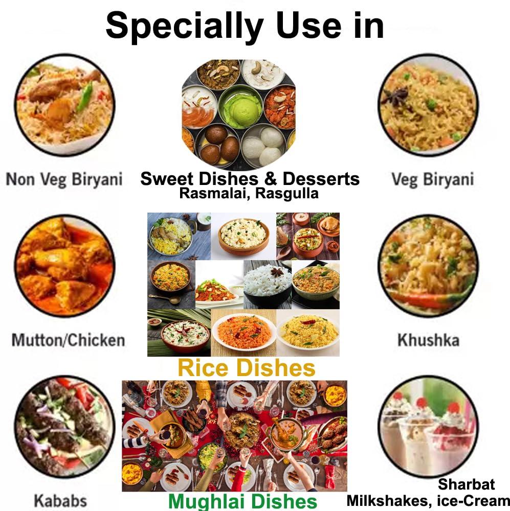 DEER BRAND DEER BRAND Meetha Attar 25g & Biryani Flavour Attar 25g Mughlai Mitha Essence Biriyani Used in Sweet & Rices Dishes