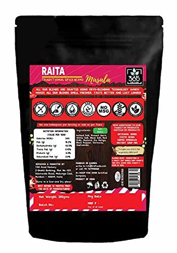 365 STORE TO DOOR 365 STORE TO DOOR Indian Spice – Raita Masala, 250 gm | Homemade Powdered | for Healthy Cooking | Ready to use | All Seasonings Spices | Pure & Hygiene | Spice Mix – Pack of 1
