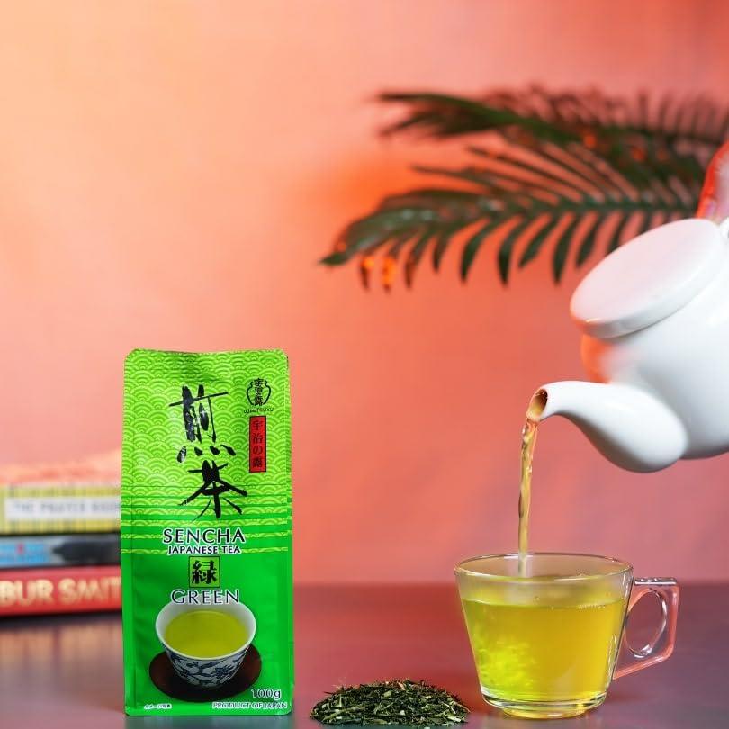UJInoTSUYU UJInoTSUYU Sencha Green Tea Loose Leaf | Premium Japanese Green Tea | Grown in Uji Kyoto | Imported from Japan | 100% Pure and Authentic | Loose Leaf 100g