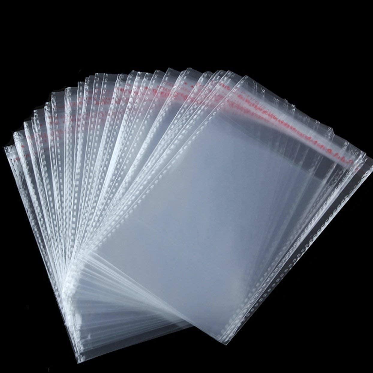 Generic CEN Self Adhesive Transparent Plastic/Polythene Pouch Bags Covers (25 Pouches - 3X4 Inches) | Reusable/Resealable Multipurpose Pouches for Jewelry, Packing, Storage (3 X 4)