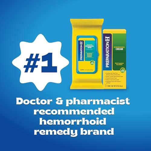 Preparation H PREPARATION H Hemorrhoid Symptom Treatment Cream (0.9 Ounce Tube), Maximum Strength Multi-Symptom Pain Relief with Aloe