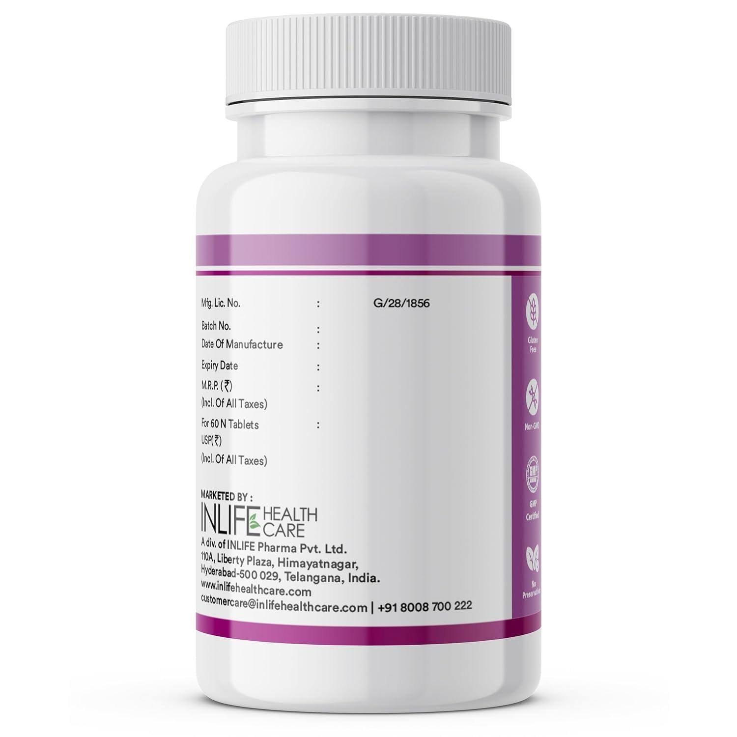 Inlife INLIFE Vitamin D3 10000iu Chewable Tablets - 60 Tablets & Vitamin B12 1500mcg Methylcobalamin Supplement - 60 Tablets