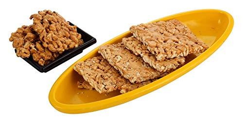 SHREE SHYAM Shree Shyam choclate chikki Premium Crispy and Flaky Biscuit Chocolate and Peanut Gajak (Chikki) Special Gajak Made of Jaggery and Peanut | Peanut Chikki and Gajak Chocolate| Winter and Diwali Indian Sweets - 500 gm