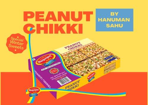 HANUMAN SAHU GAZAK UDYOG HANUMAN SAHU GAJAK UDYOG Pista Peanut Chikki Home Made Mungfali Chikki Chikkis Jaggery Groundnut Mittai Traditional Indian Sweets Crunchy Peanut Bar 1000gm