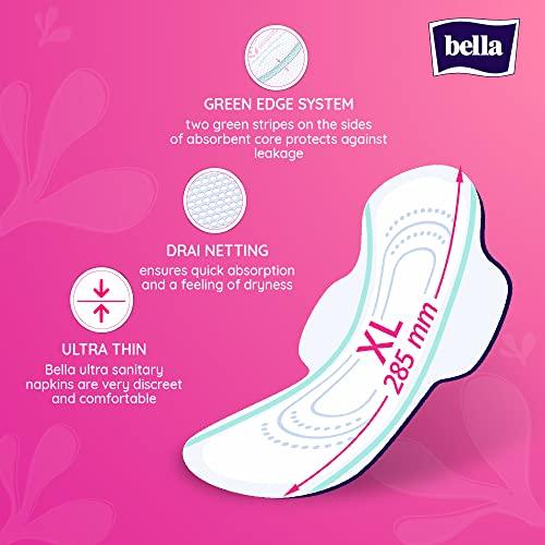 Bella Bella Ultra Drai Sanitary Napkins Extra Large 26 Pcs & Herbs Panty Liners, (Verbena Medium)(Pack Of 60)