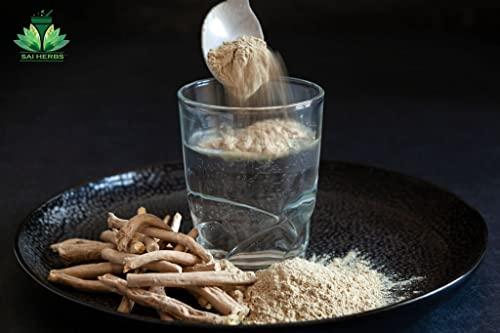 SAI HERBS SAI HERBS Ashwagandha Nagori Powder - Asgandh Nagori Powder - Ashwagandha Root Powder - Withania Somnifera - Muscle Gainer - Immunity Booster - Stress Relief - Stamina - Pure & Natural (500 Grams)