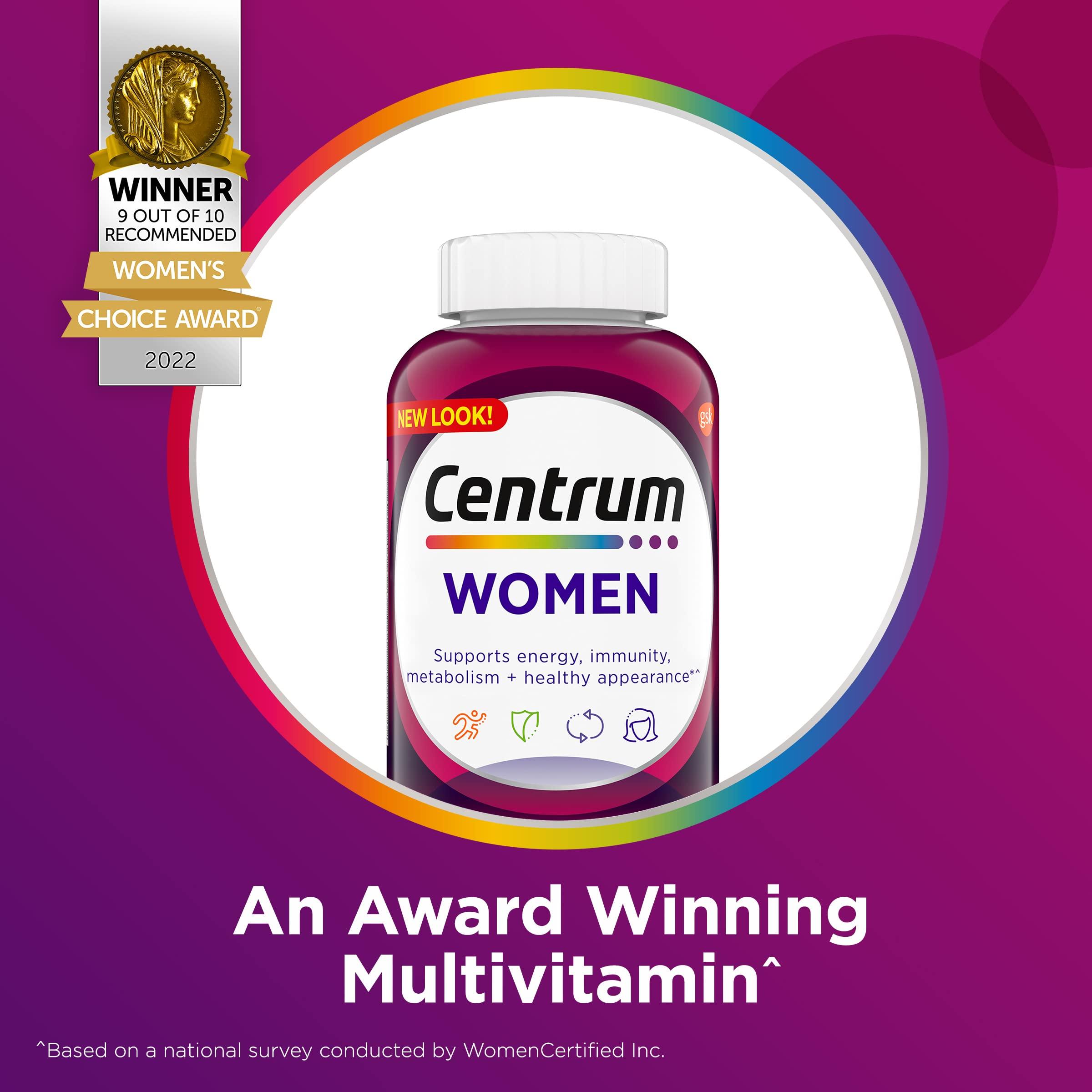 Centrum Centrum Multivitamin for Women with Vitamin, Antioxidant, Gluten Free, Non-GMO Tablets - 120 Count