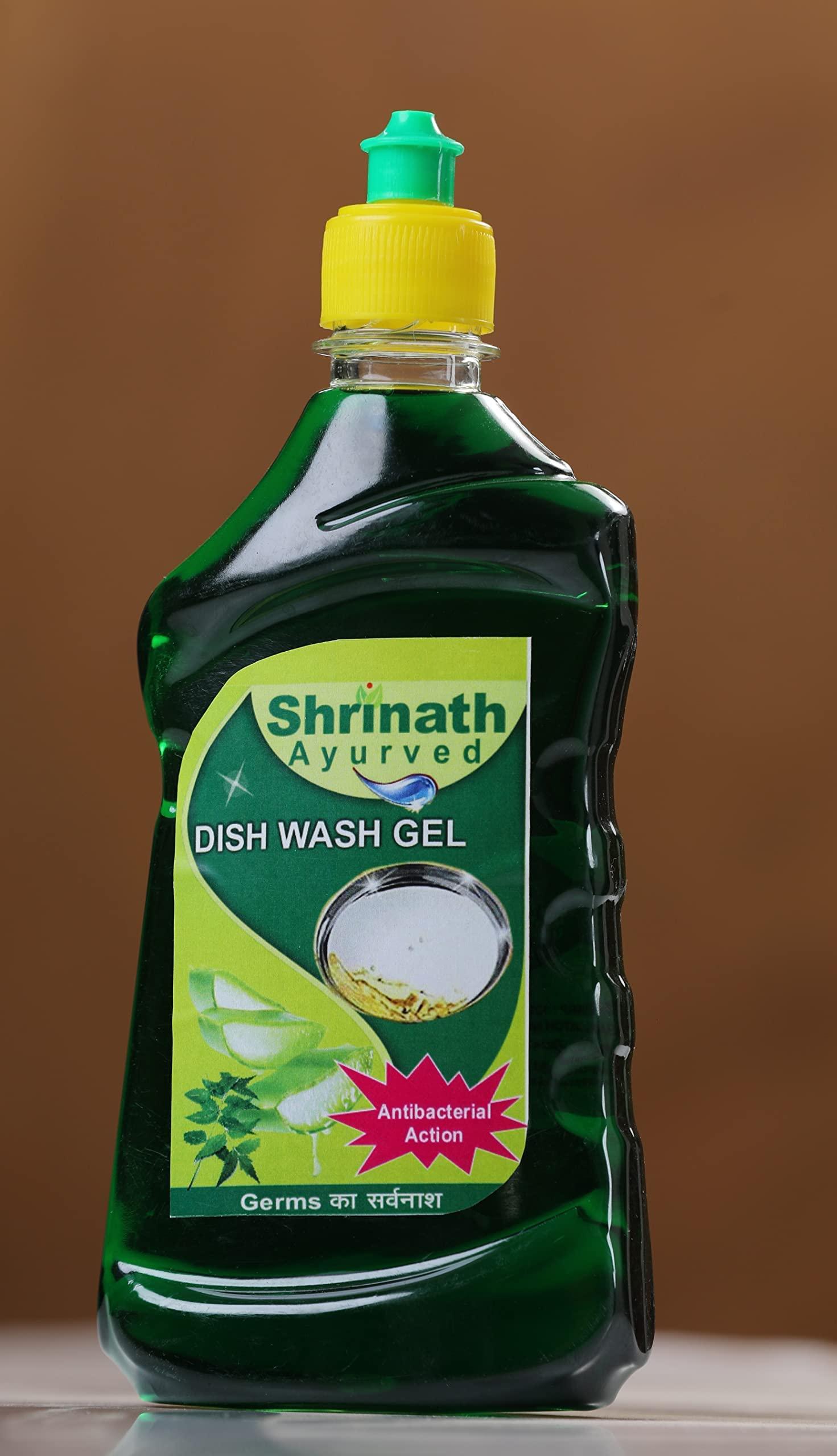 SHRINATH AYURVED SHRINATH AYURVED Dishwash Gel A Superior formula to clean Utensil with Power of Neem & AloeveraI-500 ml-Pack of 2