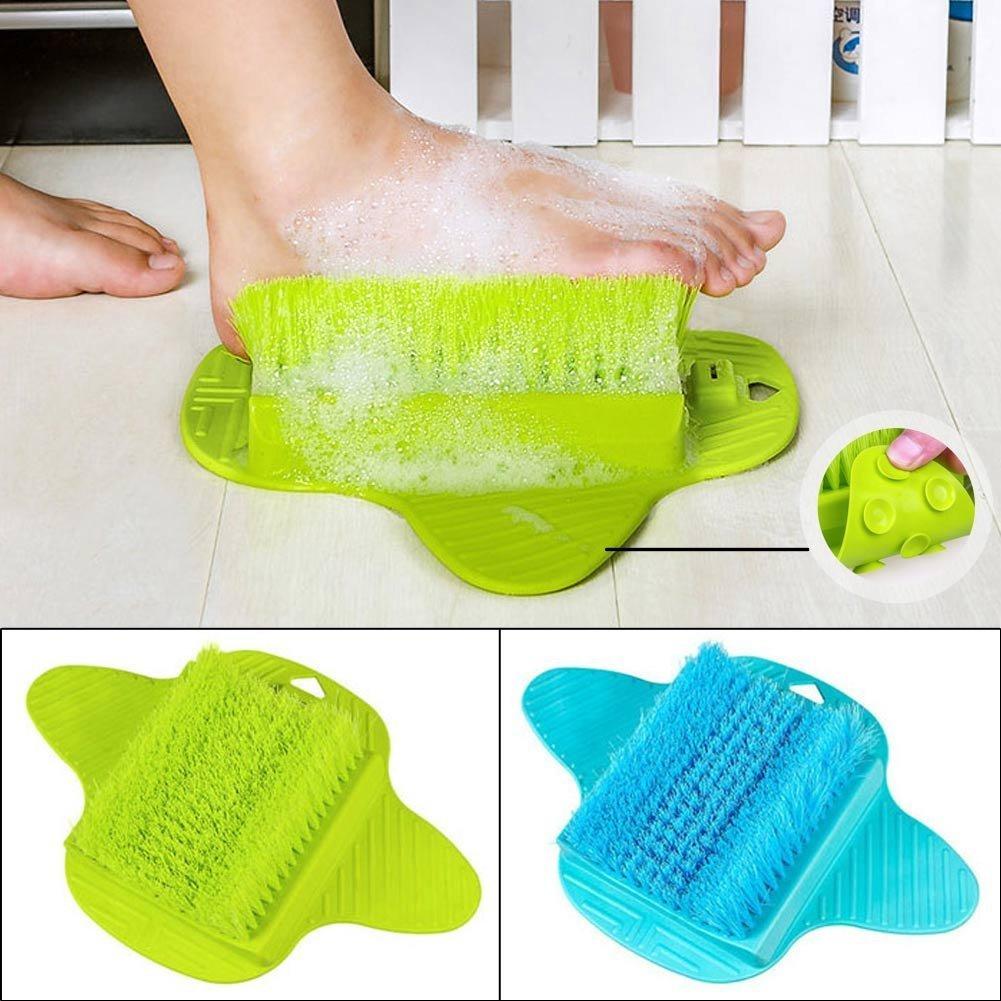 venja venja Health & Beauty Foot Brush Scrubber Bath Tub Floor Brush for Cleaning Feet Soles and Callus - Suction to Floor - Use With Soap and Water