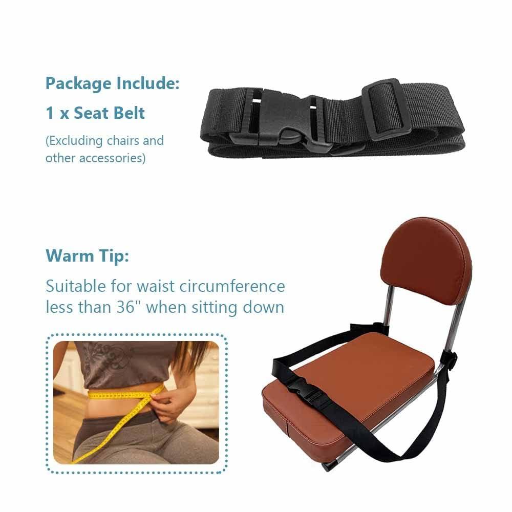 NIHSPRUHAY NIHSPRUHAY Toilet Shower Chair Seat Belt for Elderly, Bath Bench Anti-Slip Waist Buckle Strap for Bedridden Disabled Patient