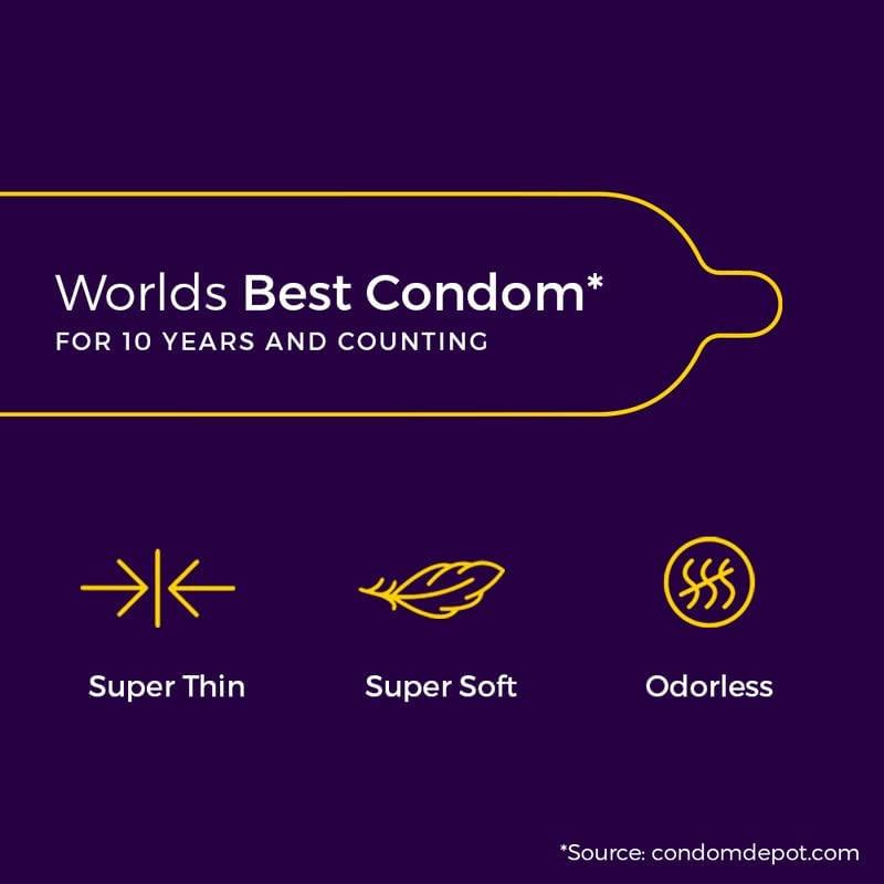 OKAMOTO Okamoto Crown Condom | Ultra Thin Condoms for Male | Super Thin & Super Soft Condom(Pack of 1)