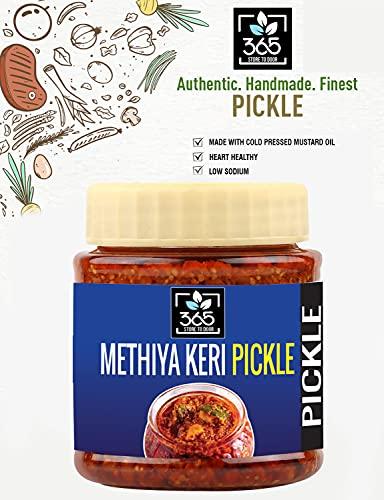 365 STORE TO DOOR 365 STORE TO DOOR Methiya Keri Pickle, 500 g | Keri ka Achaar | Chutney | Homemade, No Preservatives, No Oil | 100% Pure & Hygiene | Ready to Eat