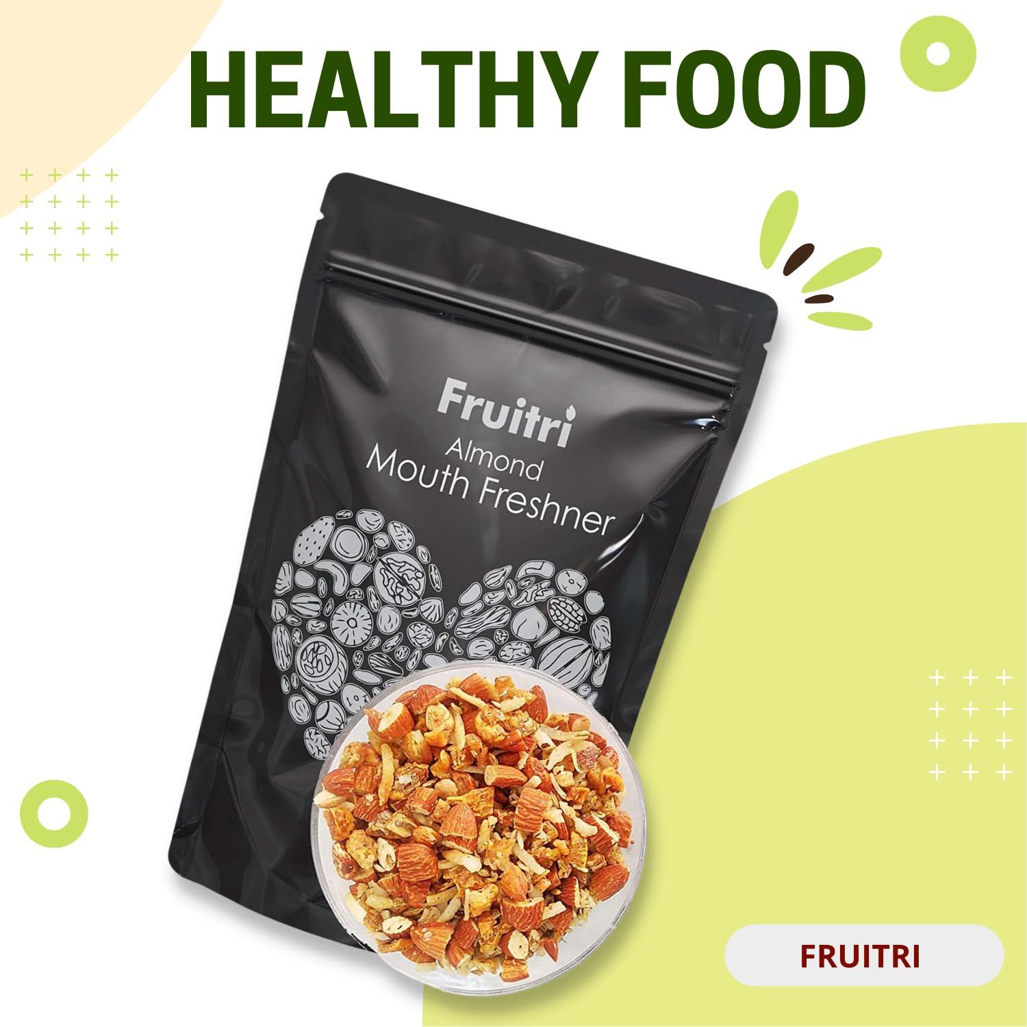 Fruitri Fruitri Premium Almond mukhwas, Delight Assorted Digestive Almond Mouth Freshener (Almond Mouth Freshener, 400g)