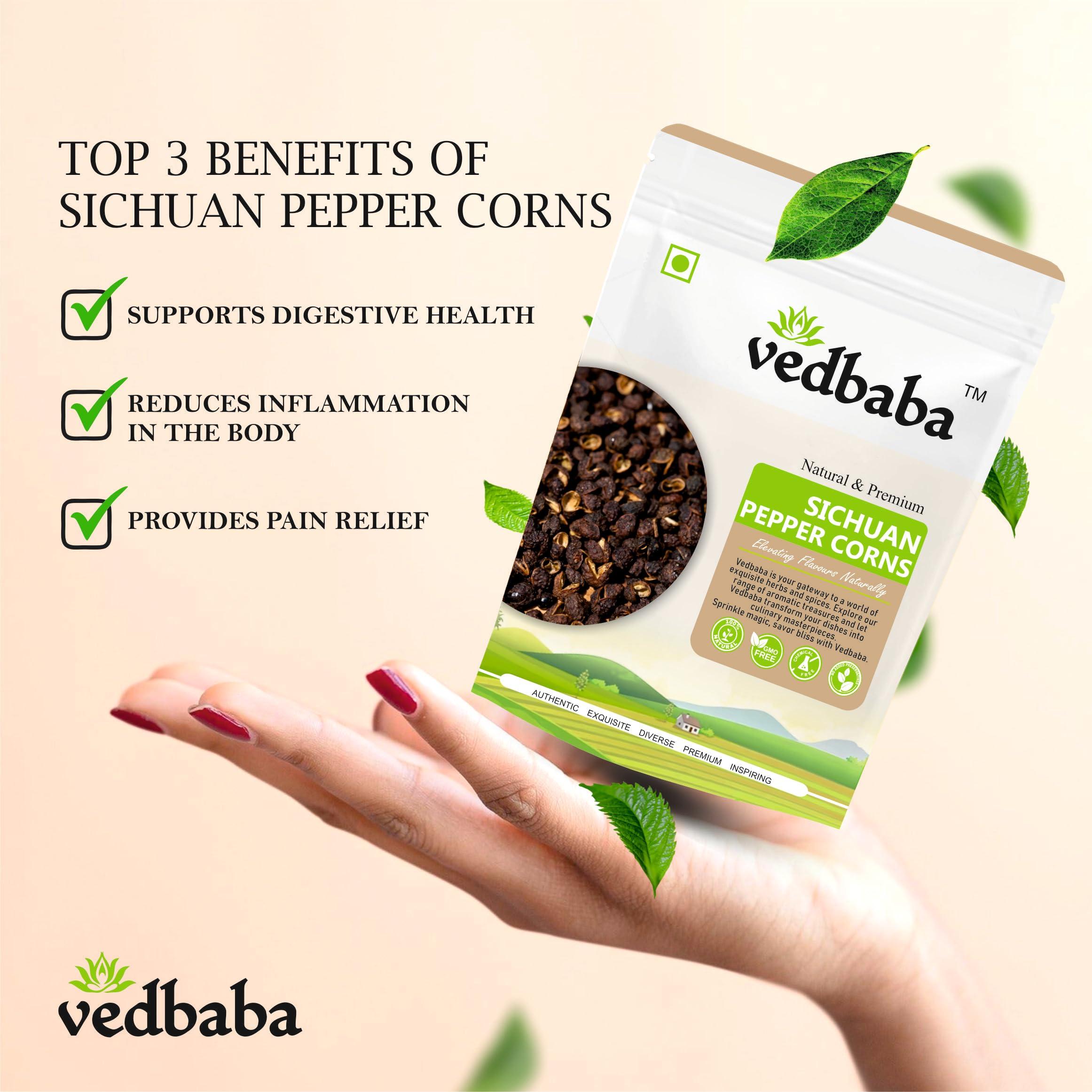 Ved Baba Vedbaba Sichuan Peppercorns | Schezwan Pepper Seed | Szechuan Peppercorns | Sichuan Pepper Corn (100 GM)