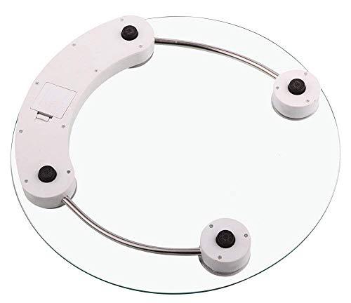 N-E Nms Traders Digital Glass Weighing Machine Round Personal Weighing Scale for Home use Weight Machine (Transparent)