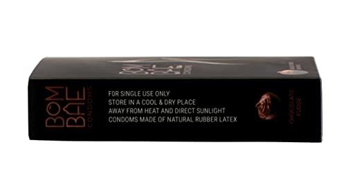 BOMBAE BOMBAE condoms Chocolate fudge super dots, Pack of 6 condoms for men family pack flavour Combo Pack of 6 (10 pieces per pack) 60 Dotted condom combo pack offer men extra dotted