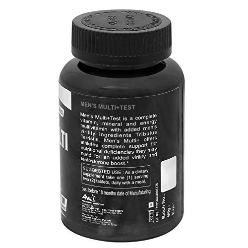 ADIQUATE NUTRITION ADIQUATE NUTRITION Mens Multi Vitamin +Test Dietary Supplement- 250 Gram, 90 Tablets, Pack of 2
