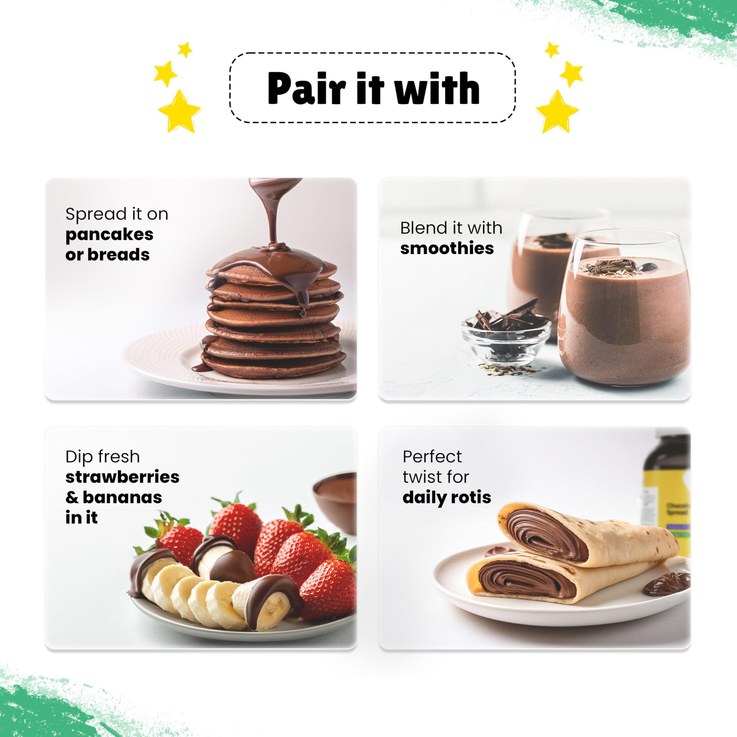 Little Joys Little Joys Chocolate Spread for Kids | Sweetened with Jaggery | With Rich Hazelnut, Cocoa, Ragi & Bajra | No Refined Sugar, No Palm Oil, No Preservatives | 300g