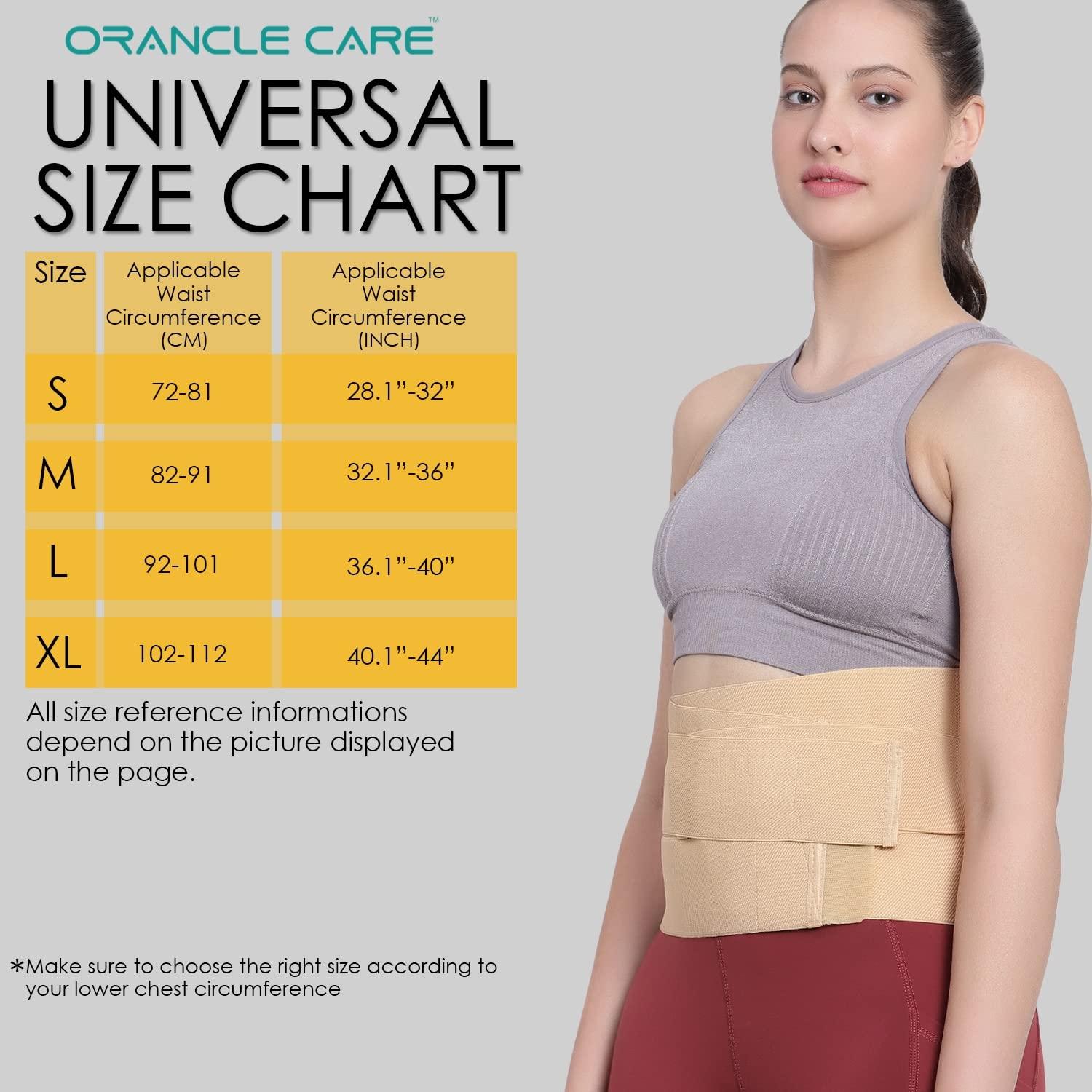 ORANCLE CARE ORANCLE CARE Neoprene Lumbar Support Brace Back Belt For Back Pain Relief Ls Belt Waist Belt For Back Pain For Women With Adjustable Strap, Lower Back Support With Cushioning.- Unisex (3Xl, Beige)