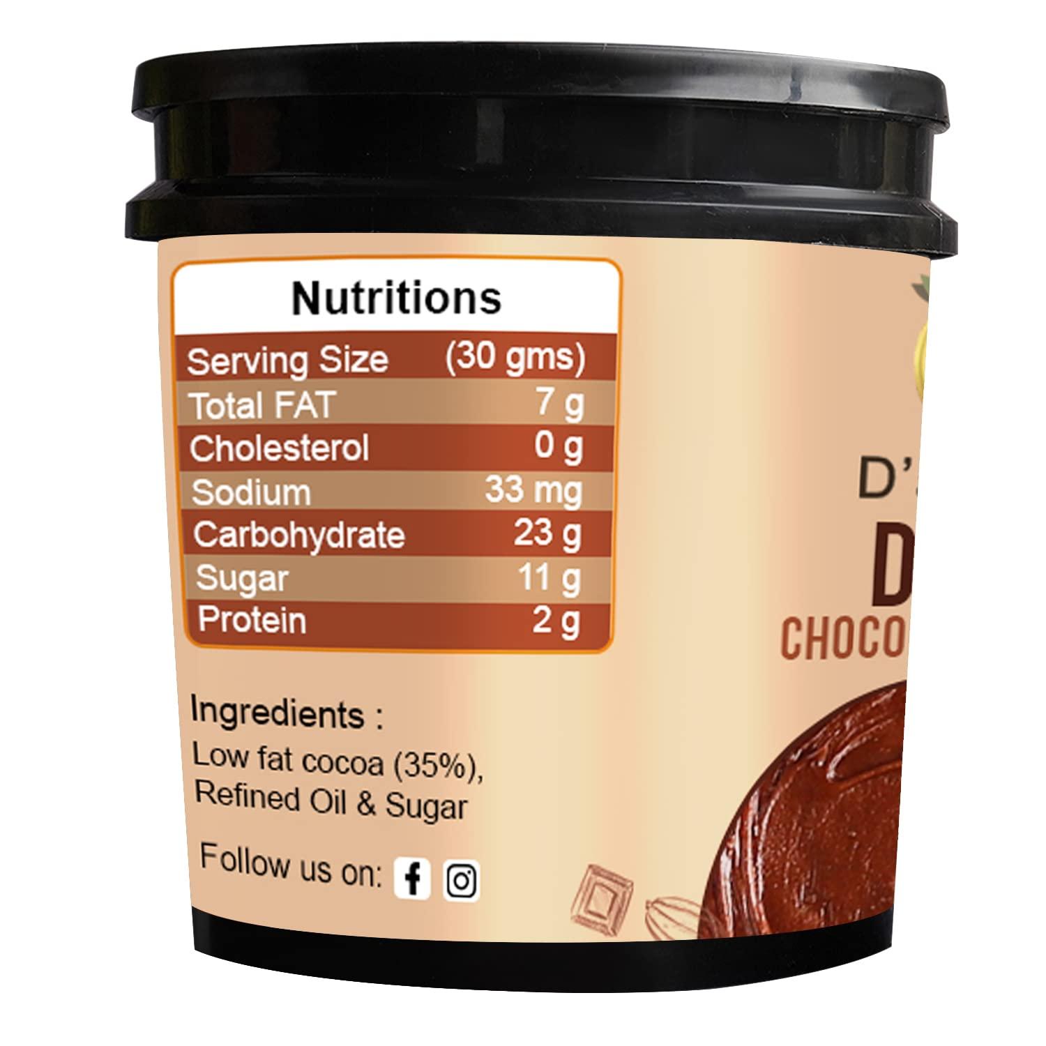 D'aromas D'aromas Dark Chocolate Spread-1kg | Best For Chocolate Dishes Bread Cakes | Chocolate Ganache