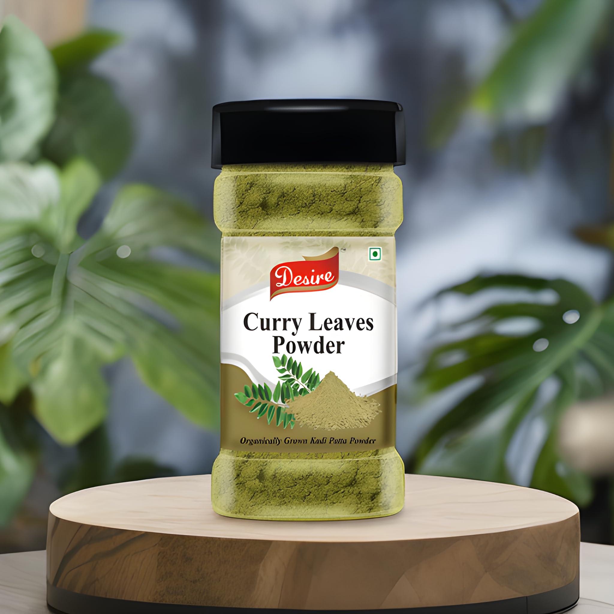 Desire Desire Curry Leaf Powder 80 Gram [Dried Kadi Patta Powder]