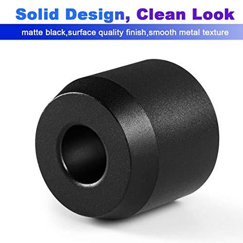 Caudblor 2Pcs Men's Shaving Safety Razor Stand, Caudblor Premium Aluminum Alloy Matte Black Retro Double Edged Razor Holder for Men Women, Simple Small Long Handle DE Razor Base Tool, Cute Shaver Accessories