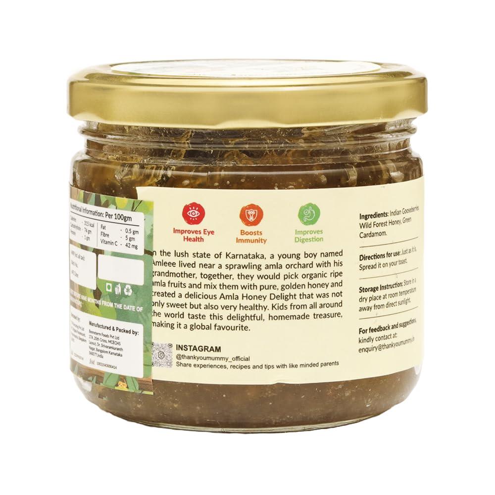 Thank You Mummy Thank You Mummy Amla & Honey Delight - Amla Murabba (350g - Pack of 2) | Amla Jam | Healthy Bread Spread | Vitamin C, Immunity Booster